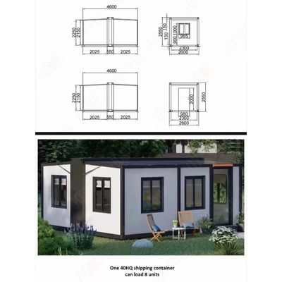 Expandable Container Home Modular Folding House for Villa and Online Technical Support